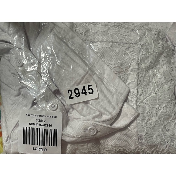 Torrid White Lace Tiered Women's Top NWT SZ 2 (18/20) - Picture 11 of 14